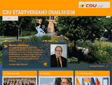 Tablet Screenshot of cdu-crailsheim.de